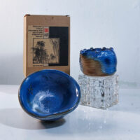 Tenmoku pottery – Malaysian decorative ceramics (Set of 2) - Image 2