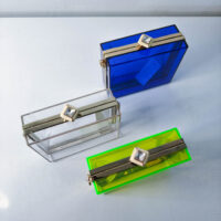 Trendy Clear Acrylic Clutch - Image 2