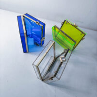 Trendy Clear Acrylic Clutch - Image 4