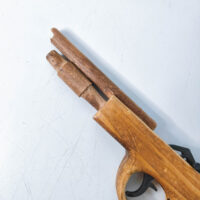 Handcrafted Wooden Gun Toy Slingshot - Image 5