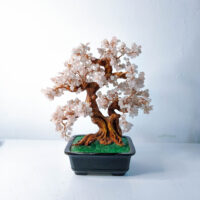 Rose Quartz Bonsai Crystal Tree - Image 4
