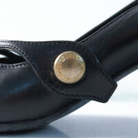 Bally Leather Heels with Metal Buckle - Image 6