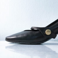 Bally Leather Heels with Metal Buckle - Image 5