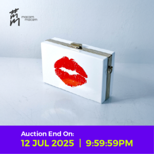 Scarlet Kiss Acrylic Box Clutch