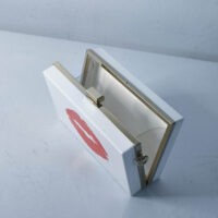 Scarlet Kiss Acrylic Box Clutch - Image 3