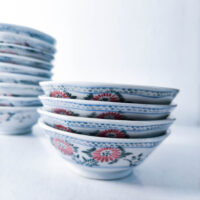 Floral Nostalgia – Chinese Retro Shallow Bowls (Set of 13) - Image 8
