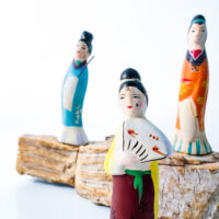 Echoes of Tradition: Chinese Girl Statues - Image 2