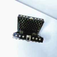 Black Gold Studded Evening Clutch - Image 2