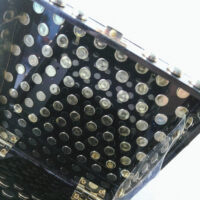 Black Gold Studded Evening Clutch - Image 3