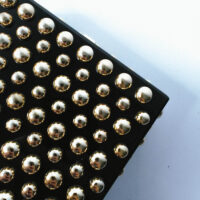 Black Gold Studded Evening Clutch - Image 4