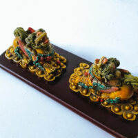 Chinese Winged Lion Prosperity Statue - Image 2