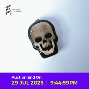 Midnight Reaper Skull Crossbody Clutch