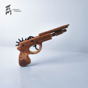 Handcrafted Wooden Gun Toy Slingshot