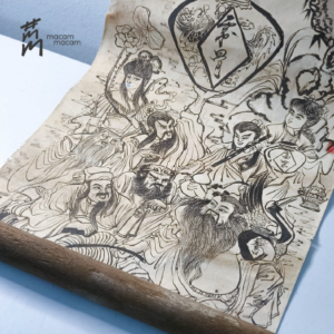 Gathering of Chinese Legends with Wine Painting
